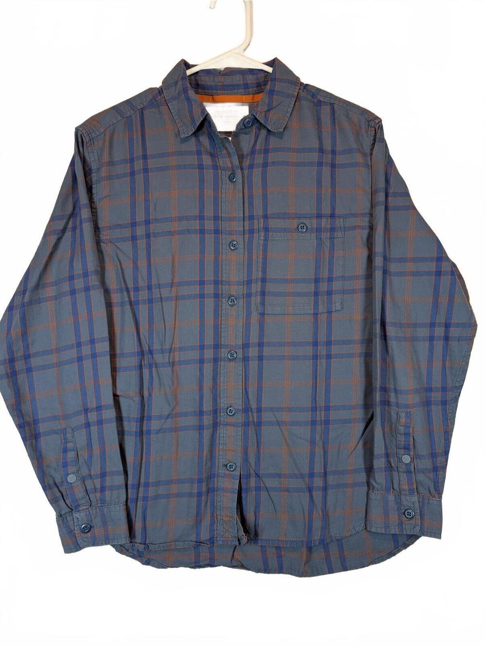 REI Cooperative Plaid Button Up Hiking Outdoor Long Sleeve Shirt Mens Small